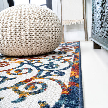 Atrani Scroll Trellis Indoor/outdoor Area Rug